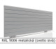 RAL 9006 metalická (svetlo sivá) 