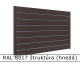 RAL 8017 štruktúra (hnedá) 