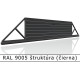 RAL 9005 štruktúra (čierna) 