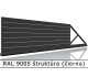 RAL 9005 štruktúra (čierna) 