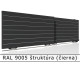 RAL 9005 štruktúra (čierna) 