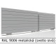 RAL 9006 metalická (svetlo sivá) 