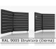 RAL 9005 štruktúra (čierna) 