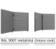 RAL 9007 metalická (tmavo sivá) 