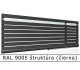 RAL 9005 štruktúra (čierna) 
