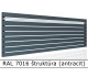 RAL 7016 štruktúra (antracit) 