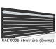 RAL 9005 štruktúra (čierna) 