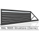 RAL 9005 štruktúra (čierna) 