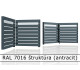 RAL 7016 štruktúra (antracit) 