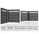 RAL 9005 štruktúra (čierna) 