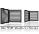 RAL 9005 štruktúra (čierna) 