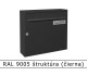 RAL 9005 štruktúra (čierna) 