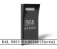 RAL 9005 štruktúra (čierna) 