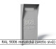 RAL 9006 metalická (svetlo sivá) 