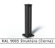 RAL 9005 štruktúra (čierna) 