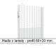 Madlo z lamely - profil 60x20 mm 