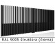 RAL 9005 štruktúra (čierna) 