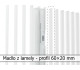 Madlo z lamely - profil 60x20 mm 