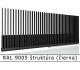 RAL 9005 štruktúra (čierna) 