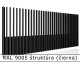 RAL 9005 štruktúra (čierna) 