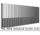 RAL 9006 metalická (svetlo sivá) 