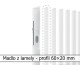 Madlo z lamely - profil 60x20 mm 