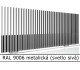 RAL 9006 metalická (svetlo sivá) 