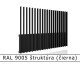 RAL 9005 štruktúra (čierna) 