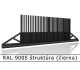 RAL 9005 štruktúra (čierna) 