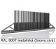 RAL 9007 metalická (tmavo sivá) 