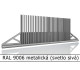 RAL 9006 metalická (svetlo sivá) 