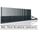 RAL 7016 štruktúra (antracit) 