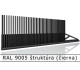 RAL 9005 štruktúra (čierna) 