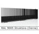 RAL 9005 štruktúra (čierna) 