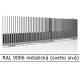 RAL 9006 metalická (svetlo sivá) 