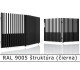 RAL 9005 štruktúra (čierna) 