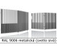 RAL 9006 metalická (svetlo sivá) 