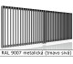 RAL 9007 metalická (tmavo sivá) 