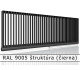 RAL 9005 štruktúra (čierna) 