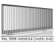 RAL 9006 metalická (svetlo sivá) 