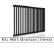 RAL 9005 štruktúra (čierna) 
