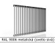 RAL 9006 metalická (svetlo sivá) 