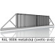 RAL 9006 metalická (svetlo sivá) 