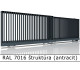 RAL 7016 štruktúra (antracit) 