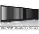 RAL 9005 štruktúra (čierna) 