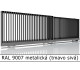 RAL 9007 metalická (tmavo sivá) 