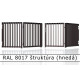 RAL 8017 štruktúra (hnedá) 