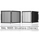 RAL 9005 štruktúra (čierna) 