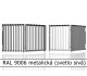 RAL 9006 metalická (svetlo sivá) 