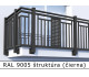 RAL 9005 štruktúra (čierna) 